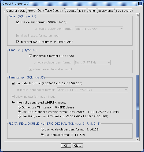 Data Type Controls Tab, part 1