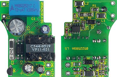 Die Netzteilplatine des FS20 SIG Die Netzteilplatine des FS20 SIG