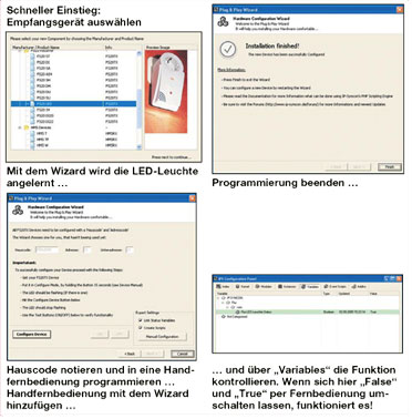 Bild 2: Mit ein paar Klicks zum ersten Programm – so einfach geht es!