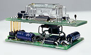 Fertig montierte Endstufen und Displayplatine Fertig montierte Endstufen und Displayplatine
