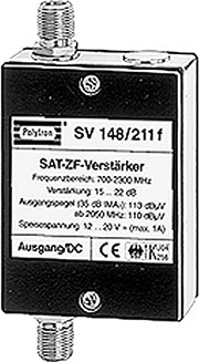 Bild 5: Der Sat-ZF-Verstärker wird in Leitungen mit hoher Dämpfung zwischen Multischalter und Teilnehmer eingefügt. Die Speisung kommt vom Receiver und die Steuersignale werden in Rückwärtsrichtung an den Multischalter weitergeleitet. Quelle Polytron Bild 5: Der Sat-ZF-Verstärker wird in Leitungen mit hoher Dämpfung zwischen Multischalter und Teilnehmer eingefügt. Die Speisung kommt vom Receiver und die Steuersignale werden in Rückwärtsrichtung an den Multischalter weitergeleitet. Quelle Polytron