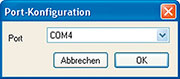 Bild 2: In der Port-Konfiguration ist der virtuelle Port anzuwählen Bild 2: In der Port-Konfiguration ist der virtuelle Port anzuwählen