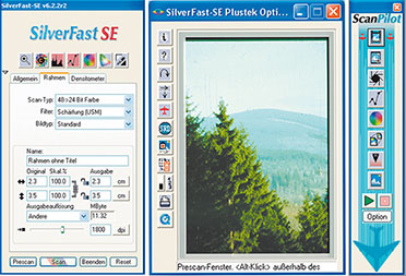 Bild 3: Scan-Komfort pur – Silverfast- Scan-Software mit halbautomatischem Ablauf Bild 3: Scan-Komfort pur – Silverfast- Scan-Software mit halbautomatischem Ablauf