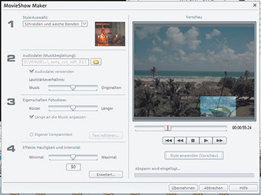 Bild 11: Mit dem MovieShow Maker werden professionelle Diashows automatisch erstellt. Bild 11: Mit dem MovieShow Maker werden professionelle Diashows automatisch erstellt.