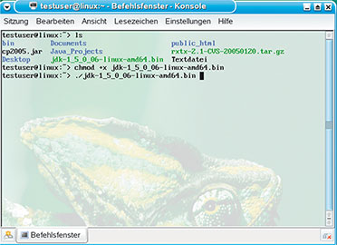 Bild 4: Die Java-Entwicklungsumgebung wird installiert. Bild 4: Die Java-Entwicklungsumgebung wird installiert.