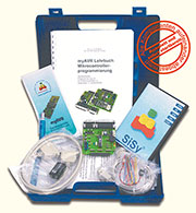 Bild 1: Das AVR-Starter- Kit enthält alles, was man zum Start in die Welt des Mikrocontrollers benötigt. Bild 1: Das AVR-Starter- Kit enthält alles, was man zum Start in die Welt des Mikrocontrollers benötigt.