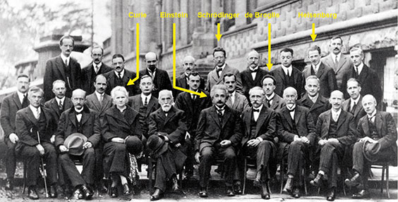 Bild 6: Unter den 29 Teilnehmern an der Solvay-Konferenz 1927 in Brüssel waren 17 Nobelpreisträger. Quelle: Wikipedia. Bild 6: Unter den 29 Teilnehmern an der Solvay-Konferenz 1927 in Brüssel waren 17 Nobelpreisträger. Quelle: Wikipedia.