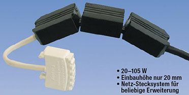 Bild 13: Findet in jedem Eckchen seinen Platz – flexibler Halogentrafo. Bild 13: Findet in jedem Eckchen seinen Platz – flexibler Halogentrafo.