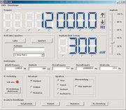 Bild 1: Hauptfenster der PC-Software „DDS 110“ Bild 1: Hauptfenster der PC-Software „DDS 110“