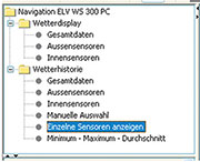 Bild 16: Navigator zur Auswahl der anzuzeigenden Informationen Bild 16: Navigator zur Auswahl der anzuzeigenden Informationen