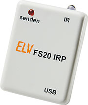 Bild 1: Der FS20 IRP bildet das Bindeglied zwischen PC-Software und IR-nachgerüstetem FS20-Sender. Bild 1: Der FS20 IRP bildet das Bindeglied zwischen PC-Software und IR-nachgerüstetem FS20-Sender.