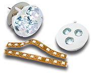 Bild 1: Leistungsfähige RGB-Lichtquellen für die Akzent- und Flächenbeleuchtung Bild 1: Leistungsfähige RGB-Lichtquellen für die Akzent- und Flächenbeleuchtung