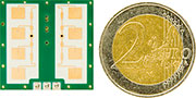 Bild 1: Der Radarsensor von InnoSent im Größenvergleich Bild 1: Der Radarsensor von InnoSent im Größenvergleich