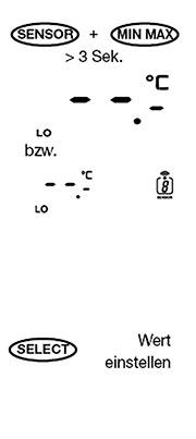Bild 3: Untere Temperaturgrenze eines Sensors konfigurieren Bild 3: Untere Temperaturgrenze eines Sensors konfigurieren