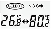 Bild 2: Einheit der Temperaturanzeige wählen Bild 2: Einheit der Temperaturanzeige wählen