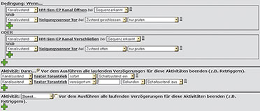 Bild 11: Das HomeMatic-Programm Torsteuerung mit Neigungssensor Bild 11: Das HomeMatic-Programm Torsteuerung mit Neigungssensor