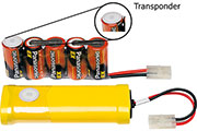 Bild 2: So können Transponder an Akkus angebracht werden. Bild 2: So können Transponder an Akkus angebracht werden.