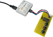 Bild 10: Verwendung des USB-I2C-Interface mit der Beispielschaltung aus Bild 11.