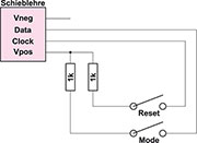 Bild 5: Beschaltungsbeispiel für die Reset und Modeumschaltung