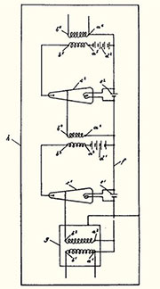 Bild 2: Schaltbild aus einer Patentschrift eines Eintaktverstärkers von 1918 (Quelle: Elektor)