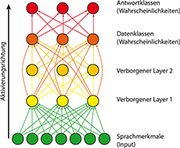 Bild 5: Die vereinfachte Struktur des neuronalen Netzes