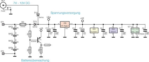 Bild 4: Spannungsversorgung des AW 50