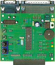 Bild 29: Die Verdrahtung zur I/O-Aufgabe auf dem myAVR-Board