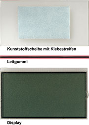 Bild 7: Einzelne Komponenten des Displays