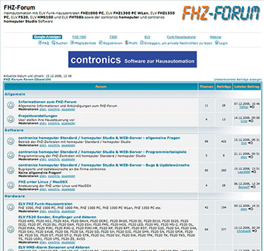 Bild 14: Pflichtadresse für ambitionierte Systemnutzer: www.fhz-forum.de