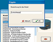 Bild 6: Eingabe des Modulnamens Bild 6: Eingabe des Modulnamens