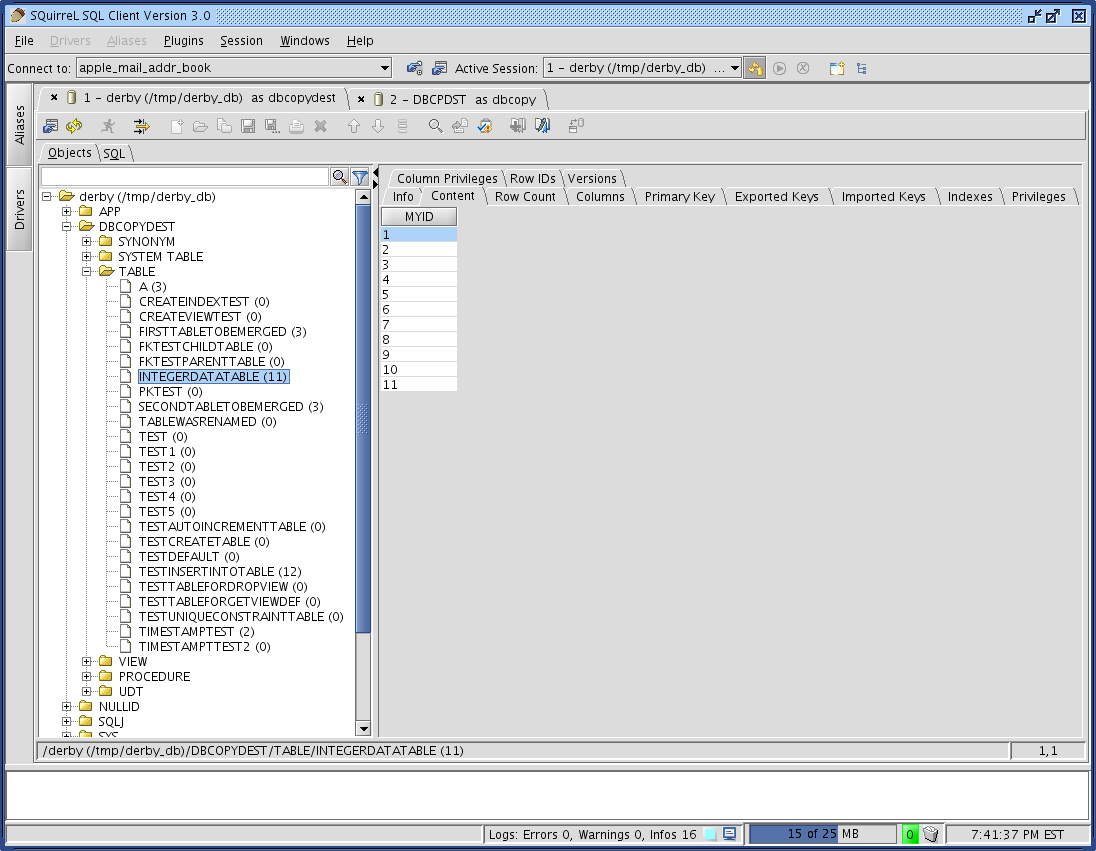 Tabbed Layout Example